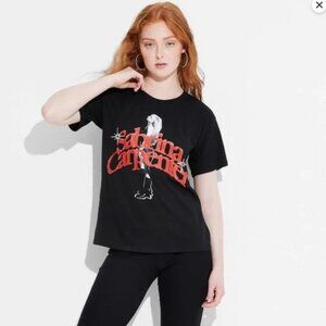 Sabrina Carpenter Women's XXL Short Sleeve Black Shirt New w/ Tags!
